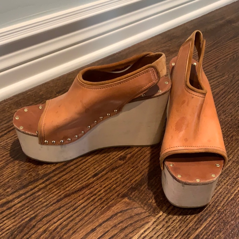 Celine wooden wedges